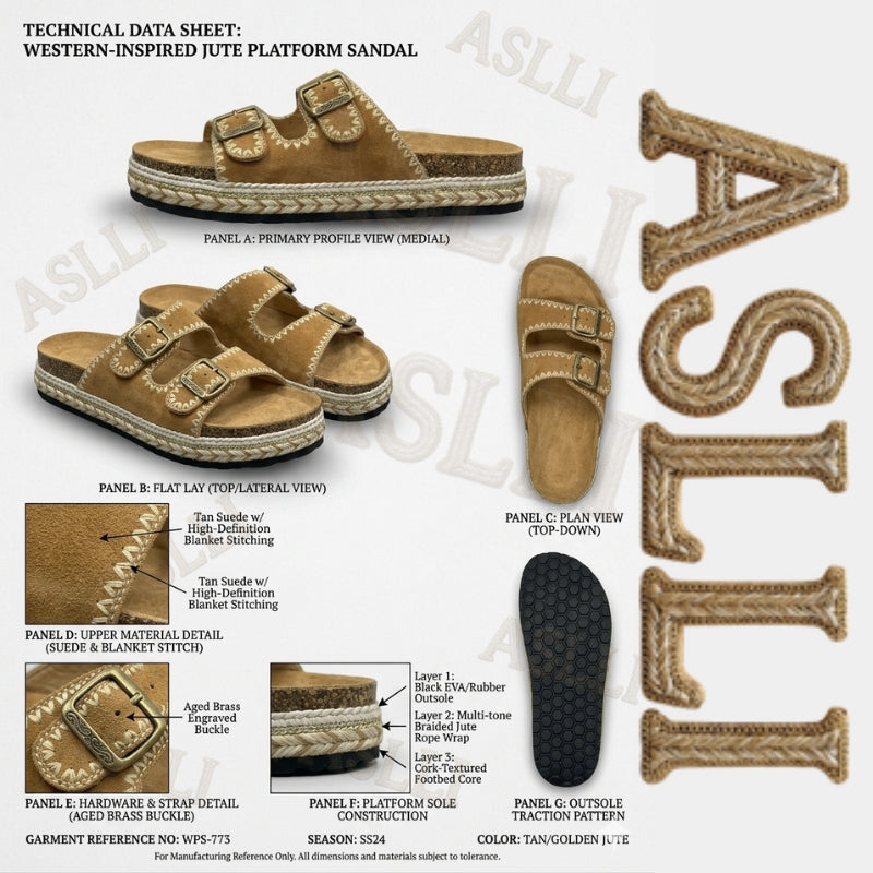 sandales ouvertes en denim marron clair